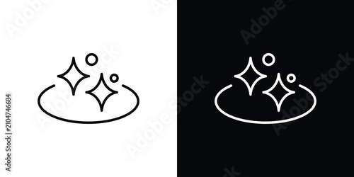Obraz na płótnie Clean surface icon minimal logos pack. EPS10