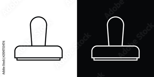 Cuadro en lienzo Stamp icon minimal logos pack. EPS10