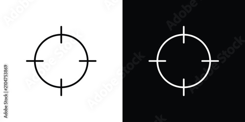 Tableau sur toile Target icon minimal logos pack. EPS10