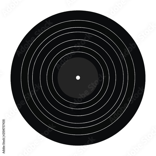 Vinyl record music disc icon