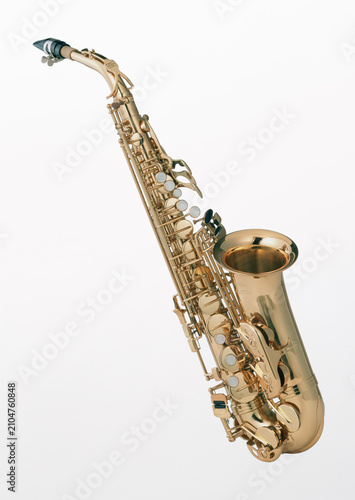 Fotografie saxophone isolated on white