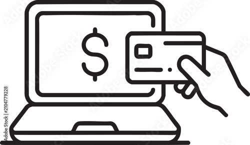 Foto icon, banking, dollar, bank, payment, atm, debit, cash, app, set, business, pay,