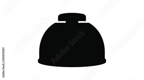 Konstfotografi lampshade silhouette on white background lighting shade black icon symbol design