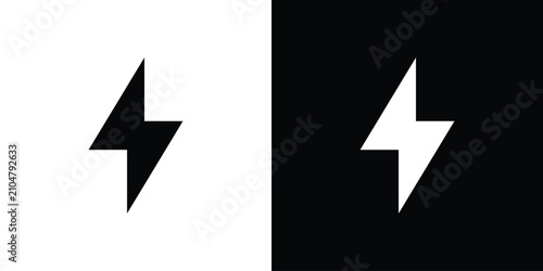 Bild auf Leinwand Lightning bolt icon