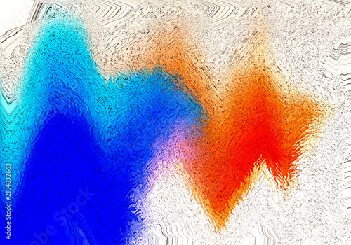 Colorful heat map of human body showing temperature zones