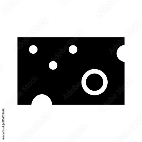 Obraz na płótnie cheese glyph icon