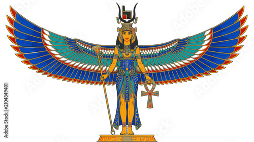 Vibrant Mythological Phoenix Bird with Colorful Feathers and Golden Accents.