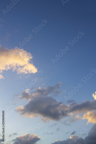 Canvas Print It is the sunset sky