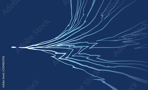 minimal abstract mountain art, wave topography strip line, illustration vector