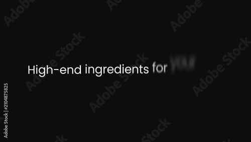 Motion Blur Text Animation