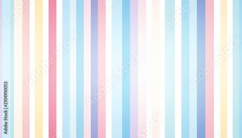 Pastel colored vertical stripe background with soft colorful stripes in pink, blue, yellow, and purple