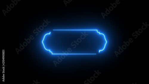 Ramadan title frame shapes, Islamic ribbons for text, Muslim mosque panel elements.