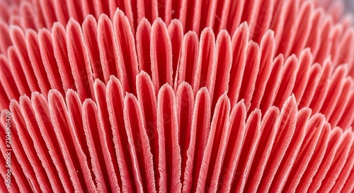Mushroom gills close up texture