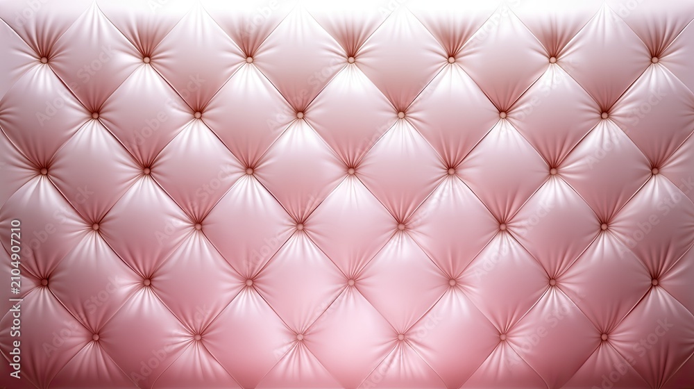 Obraz premium Soft pink quilted fabric texture pattern.