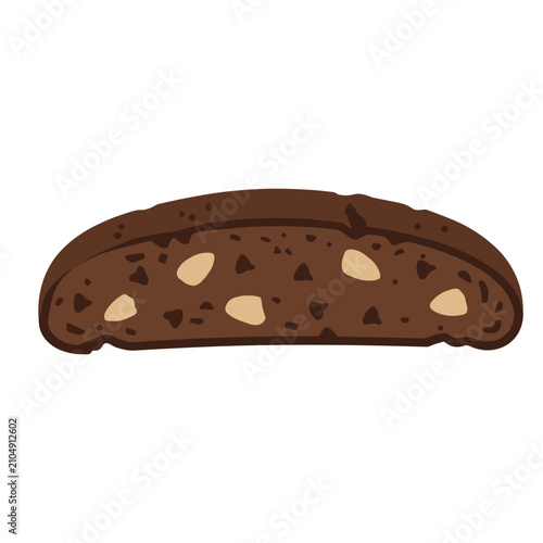 Obraz na płótnie Multigrain Bread Illustration Containing seeded bread, whole grain, bakery food, and flat illustration