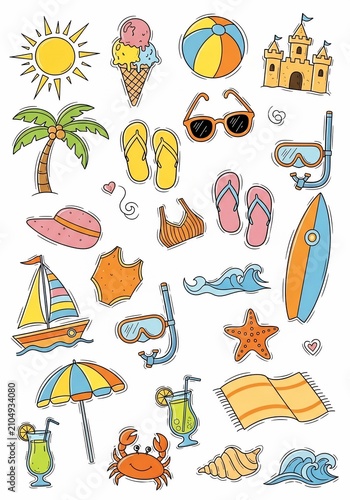 Sun-Kissed Dreams: A Whimsical Summer Collage