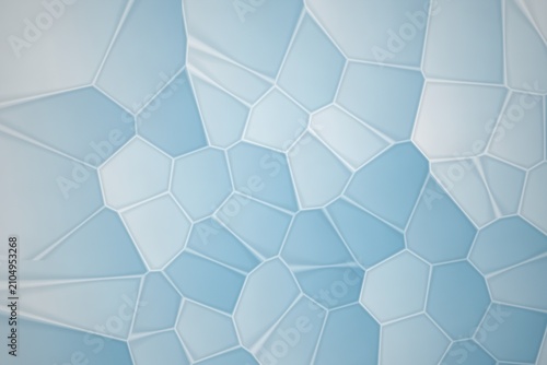 Konstfotografi Abstract geometric pattern with blue and white cells