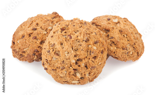 Cookies isolated on a white background.