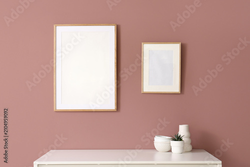 Two blank wooden picture fr...