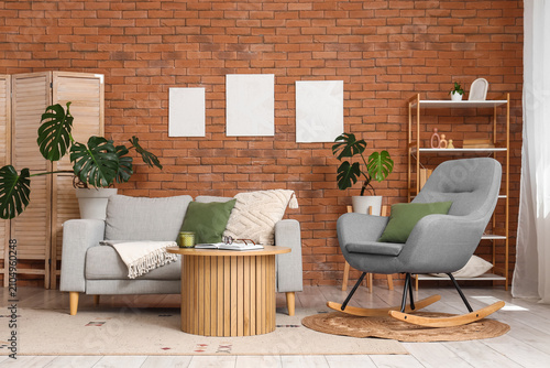 Modern living room interior...
