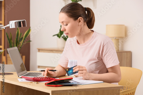 Young woman managing person...