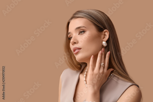 Fashionable young woman in ...