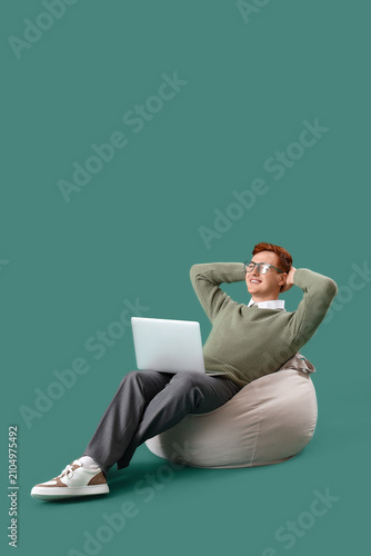 Young business owner with l...