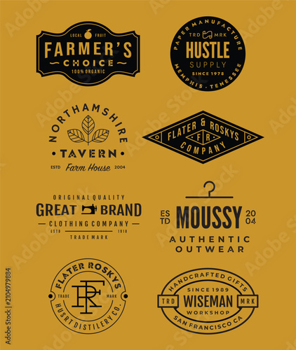vintage logo & insignia bundle