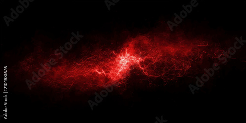 Bild auf Leinwand Abstract Fiery Explosion Background with Red Orange Flames, Smoke, Heat Energy a