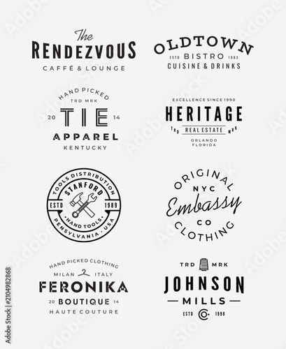 vintage logo & insignia bundle