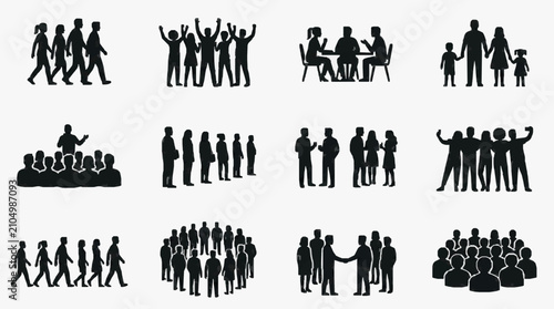 Group Dynamics in Various Social Scenes.