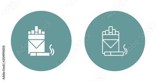 Obraz na plátne Smoking Icon Design