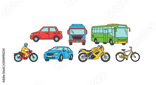 Vehicles Transportation Modes Speed Machines.
