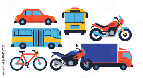 Vehicles Transportation Modes Speed Variety.
