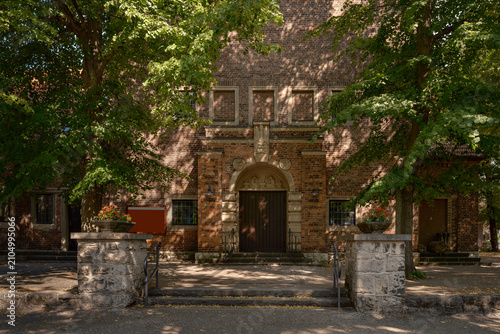 Quadro su tela Westportal der denkmalgeschützten evangelische Pfarrkirche Zur frohen Botschaft