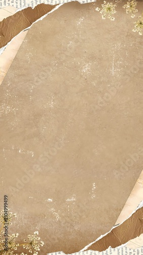 фотографія Rustic vintage background featuring a distressed brown textured center framed by