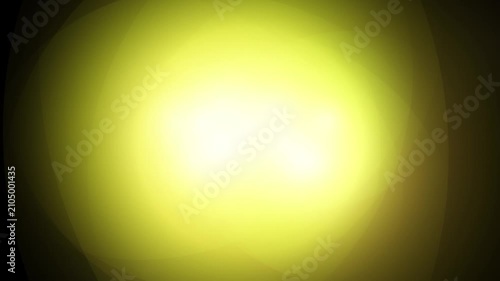Bright Yellow Light Radiating with Soft Glow in Abstract Background