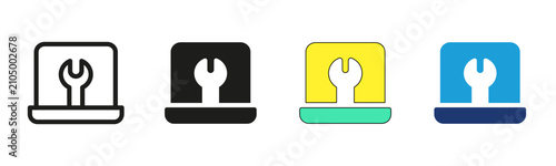 Professional IT Support icon for Technical Assistance, Help Desk, and Customer Service Applications