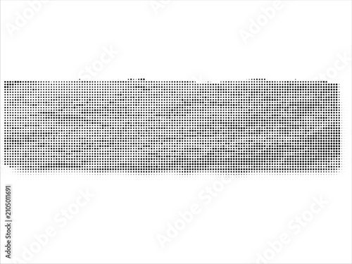 Abstract rectangular shape with halftone dots pattern vector