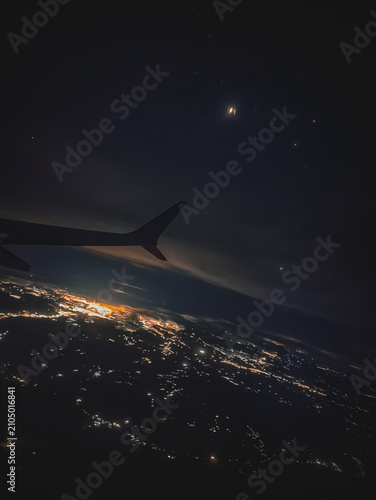 Obraz na plátne Vuelo en avion