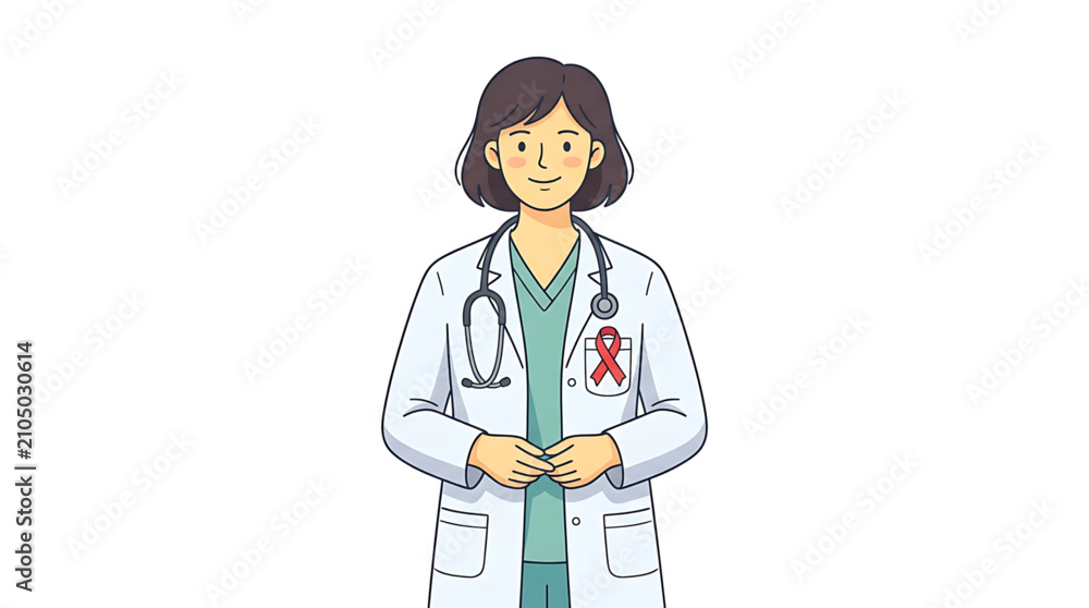 Fototapeta premium Medical Professional Cartoon