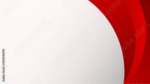 Abstract Red and White Waves Copy Space Background