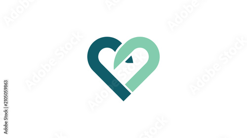 Canvastavla Heart Symbol Love Icon Graphic.