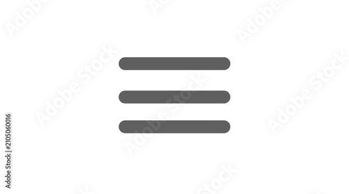 Menu icon with three horizontal lines.