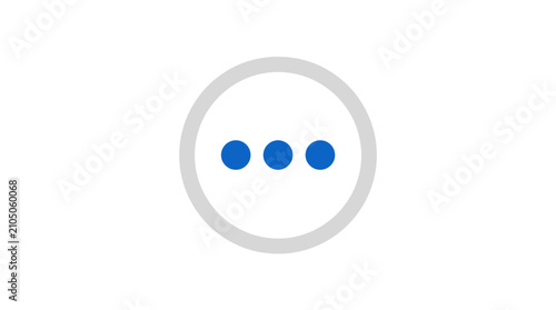 Three blue dots in circle.
