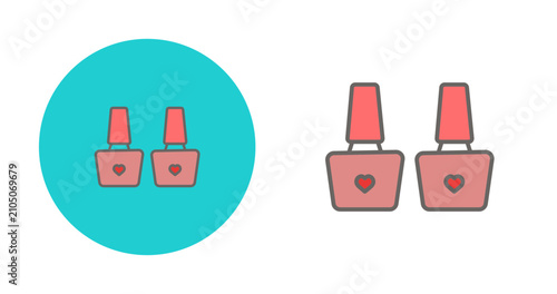 Картината върху платно Nail Polish Vector Icon