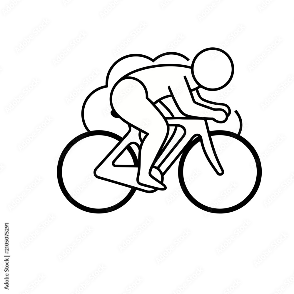 Obraz premium Cyclist riding a bicycle