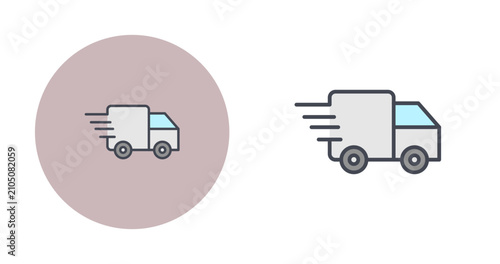 Delivery Truck Vector Icon