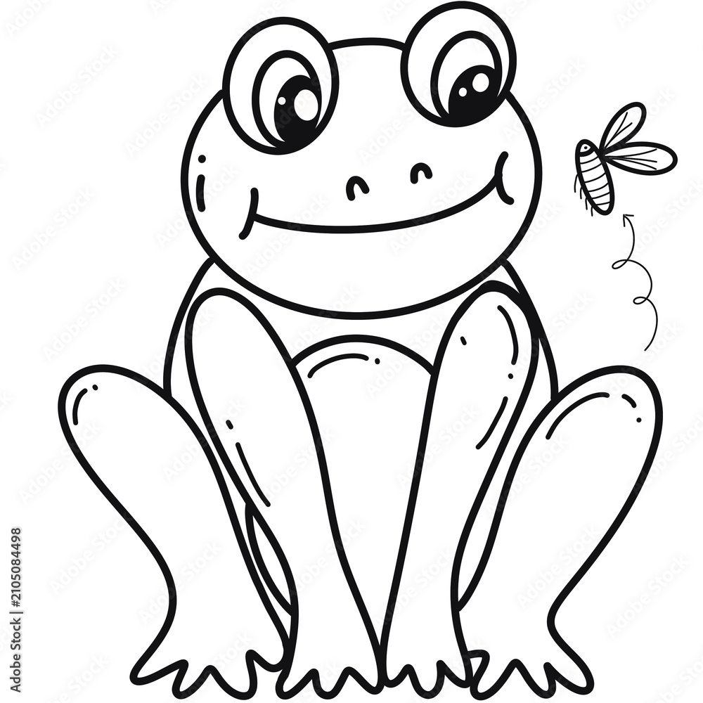 Fototapeta premium Frog line drown