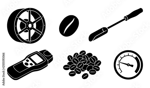 Cuadro en lienzo Professional Specialty Coffee Roasting and Quality Control Laboratory Equipment